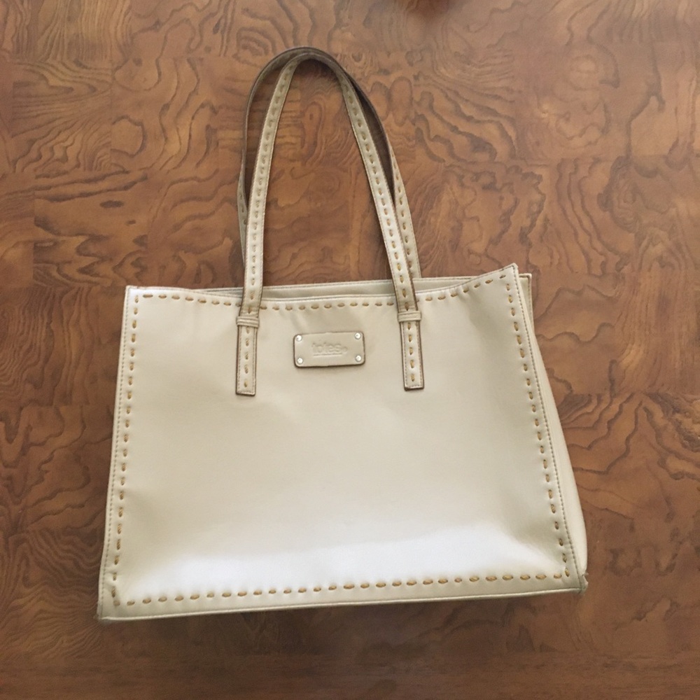 unisex faux leather “tote” tote bag